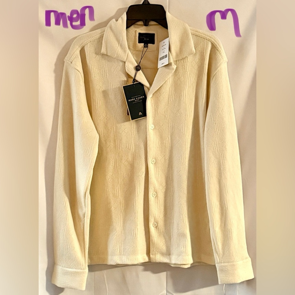 Men's Cream Casual Button Down Shirt